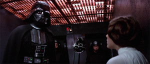 Darth Vader tortures Leia